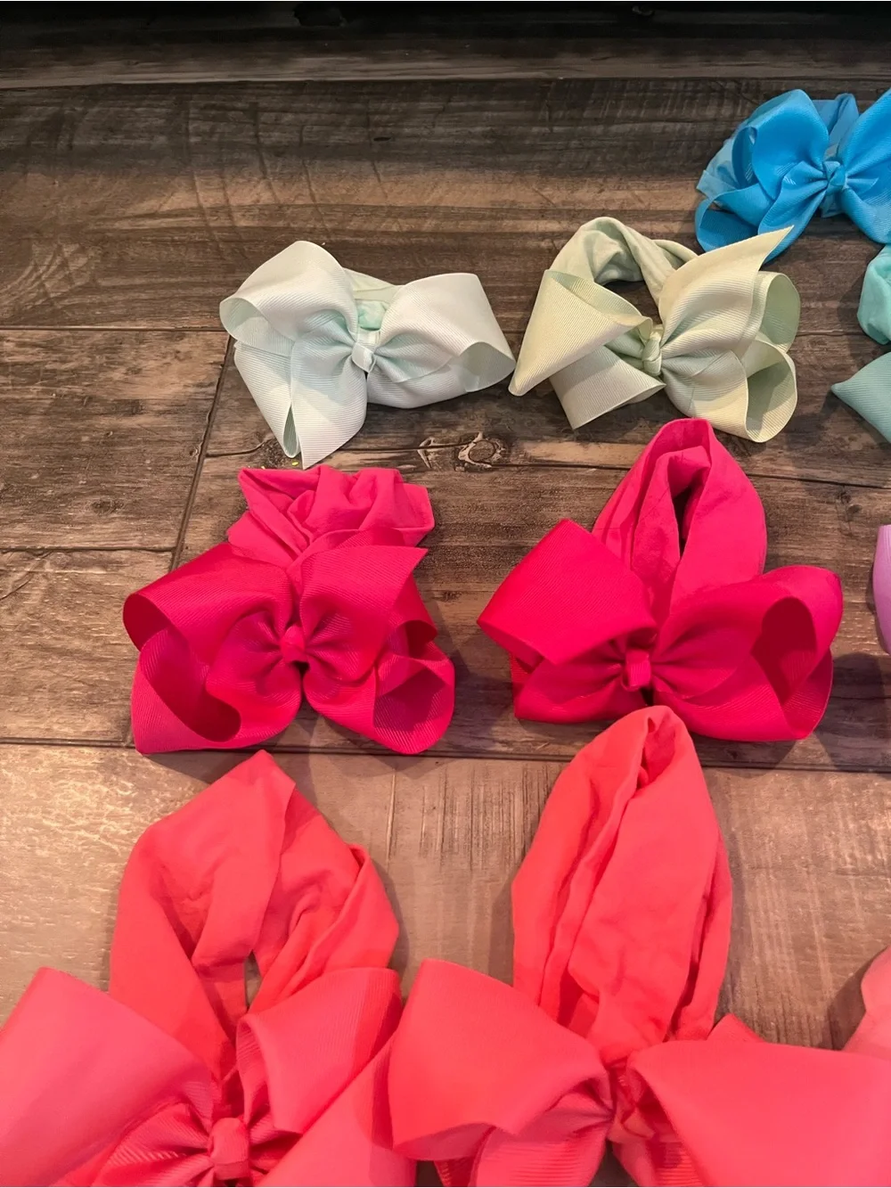 Baby Toddler Summer Bow Headband Bundle 2-3” Bright Color Hair Bows